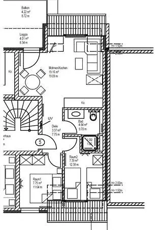 דירה Haus Benekestrasse 6 Benekestrasse 6, Whg 05 נורדרני